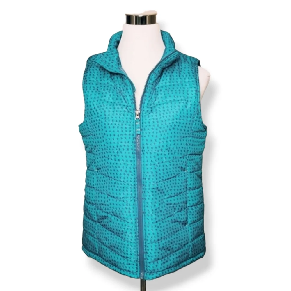 Lands' End Star Puffer Vest Girls Size XL